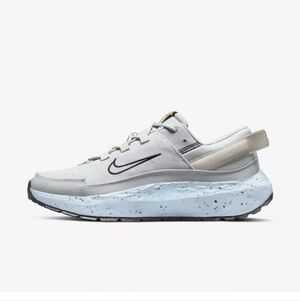 Womens Nike Crater Remixa Running Shoes Size 7.5 Grey Fog Black Blue